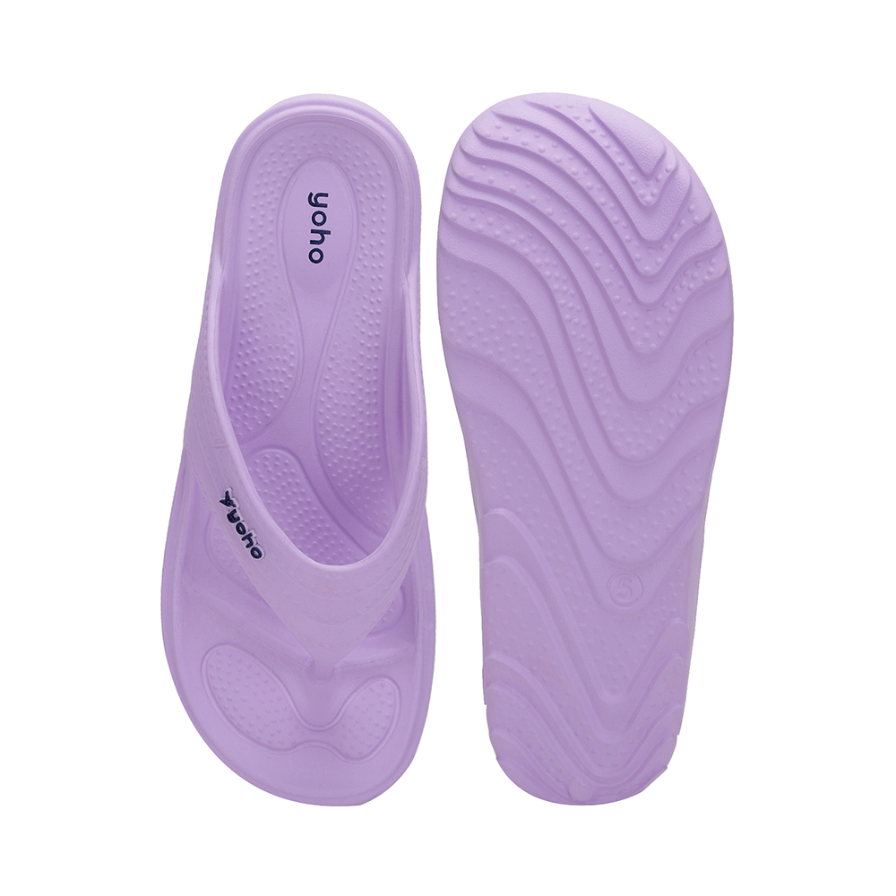 Yoho Lifestyle Acupressure Flip Flops for Women Pastel Lavender 4 - Image 6