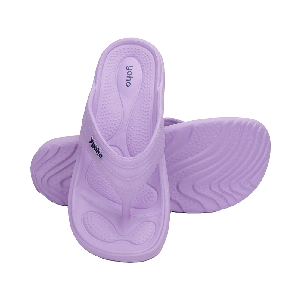 Yoho Lifestyle Acupressure Flip Flops for Women Pastel Lavender 4 - Image 5