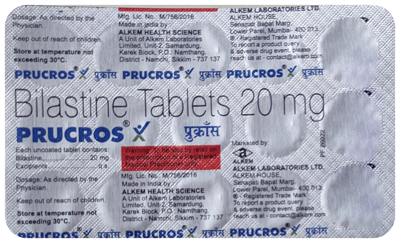 Prucros 20mg Tablet - Image 1
