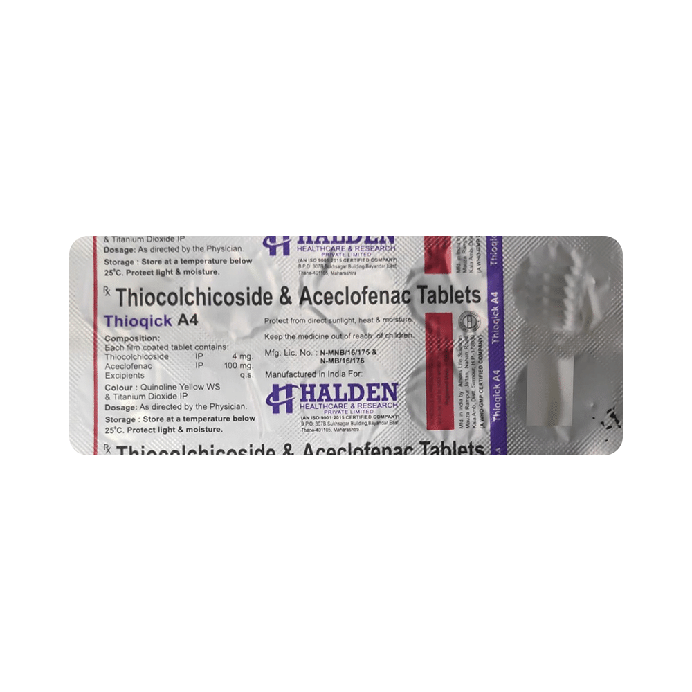 Thioqick A 4 Tablet - Image 2