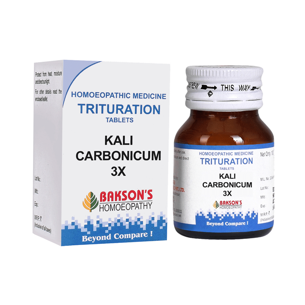 Bakson's Homeopathy Kali Carbonicum Trituration Tablet 3X - Image 1