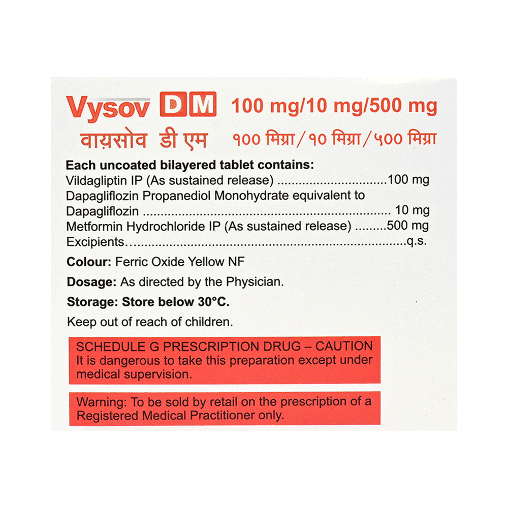 Vysov DM 10mg/500mg/100mg Tablet - Image 2