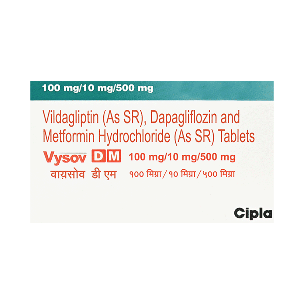 Vysov DM 10mg/500mg/100mg Tablet - Image 1