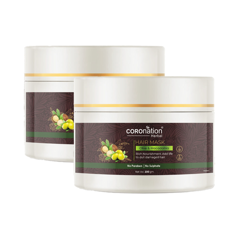 Coronation Herbal Olive & Macadamia Hair Mask (200gm Each)