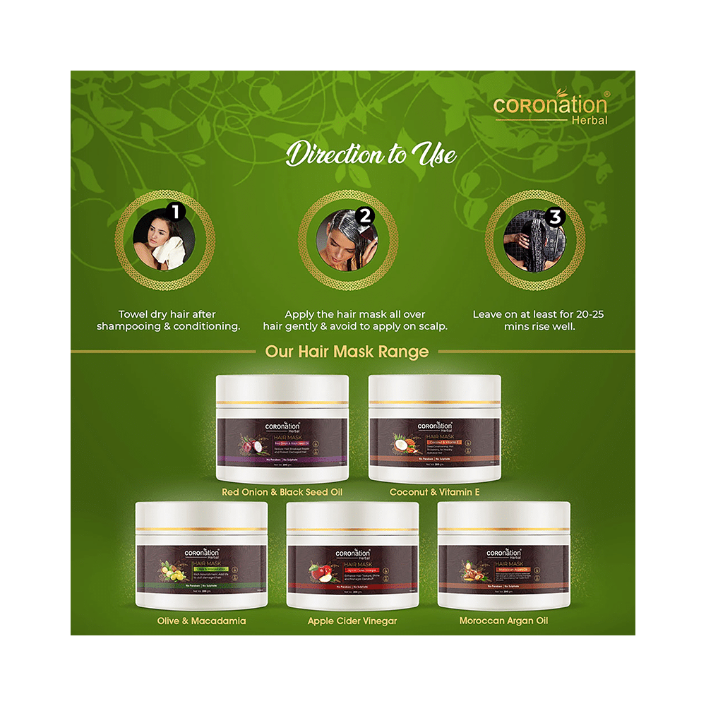 Coronation Herbal Olive & Macadamia Hair Mask (200gm Each) - Image 6