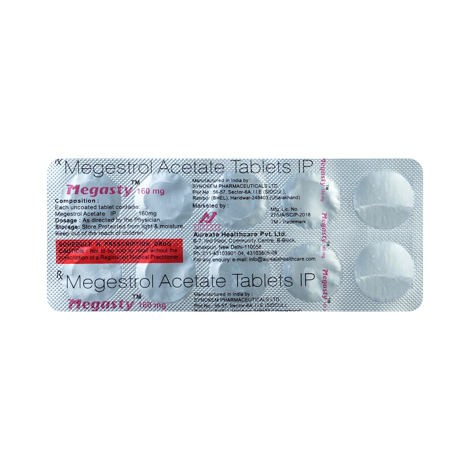 Megasty 160mg Tablet - Image 5