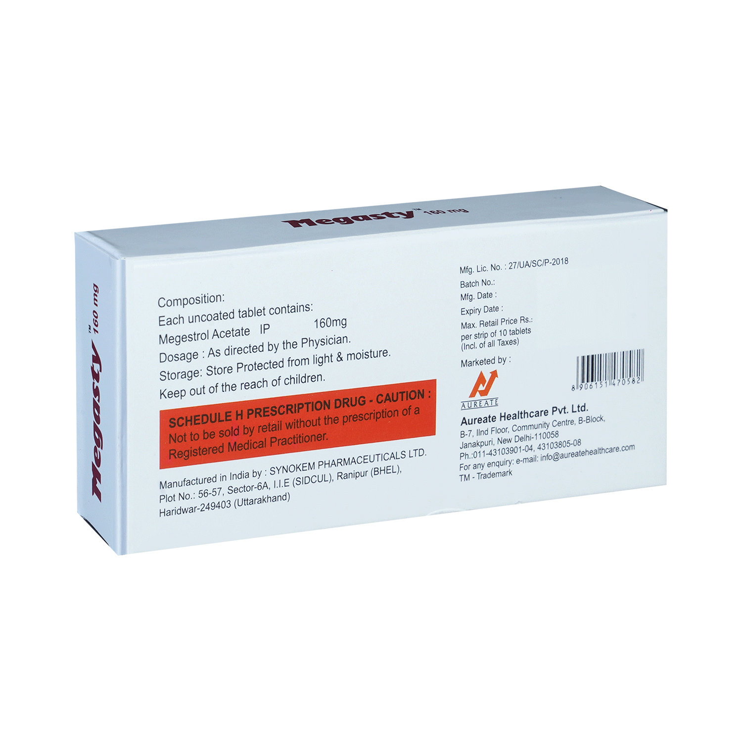 Megasty 160mg Tablet - Image 3