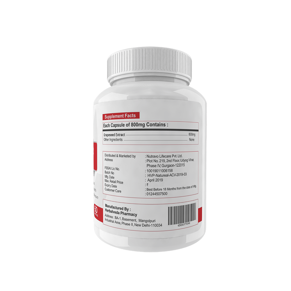 Natureal Grapeseed Extract 800mg Capsule - Image 3