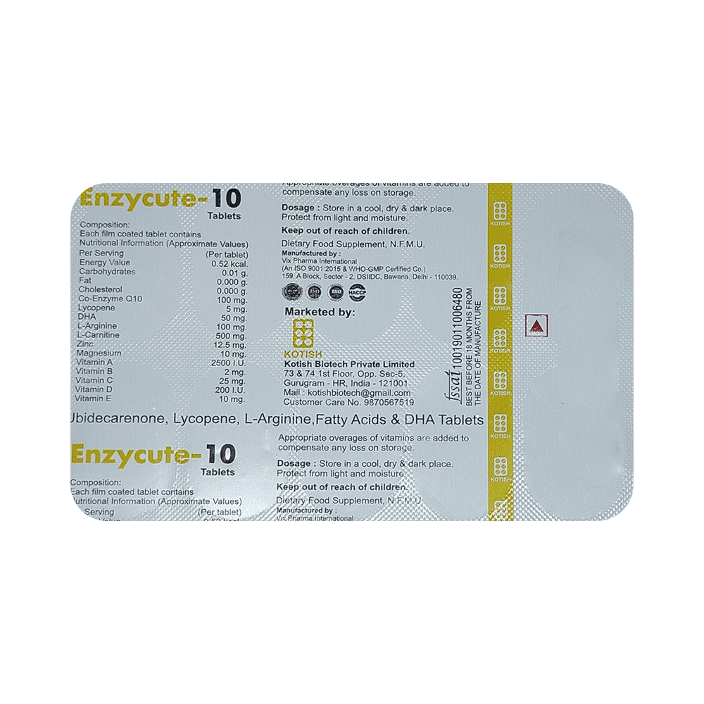 Enzycute 10 Tablet - Image 3