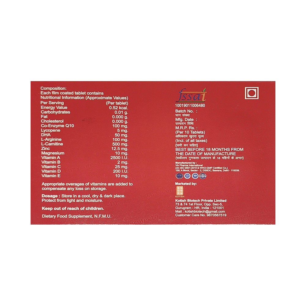Enzycute 10 Tablet - Image 2