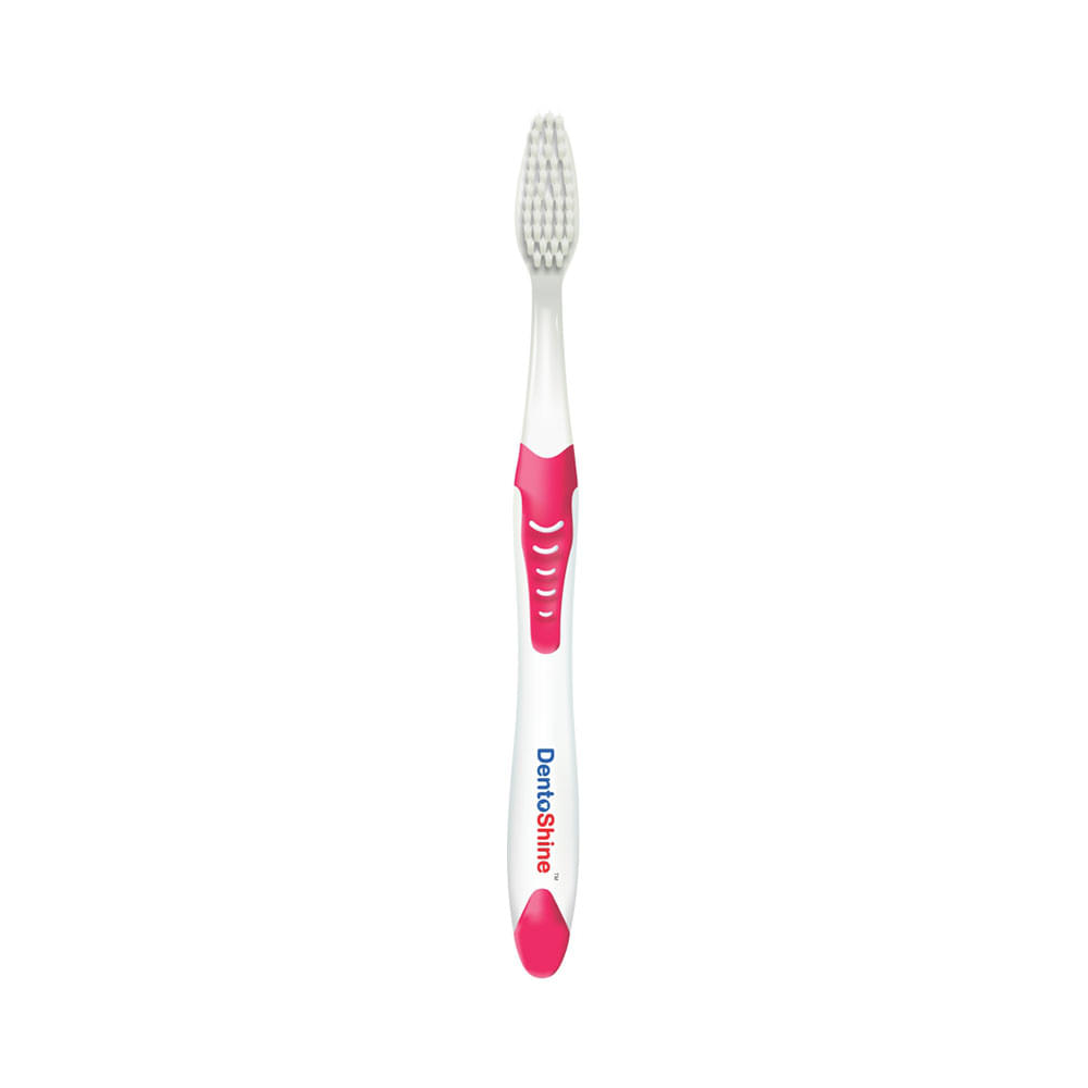 DentoShine Super Slim Soft Toothbrush Pink - Image 2