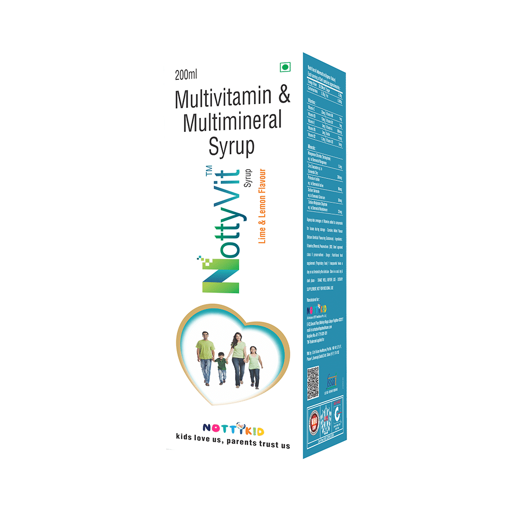 NottyVit Multivitamin & Multimineral Lime-Lemon Syrup - Image 1