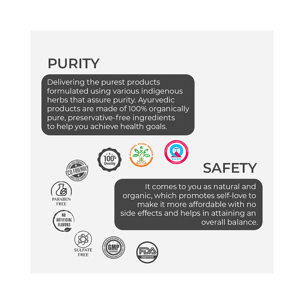 Ayukarma Pure Safed Musli Capsule (60 Each) - Image 6