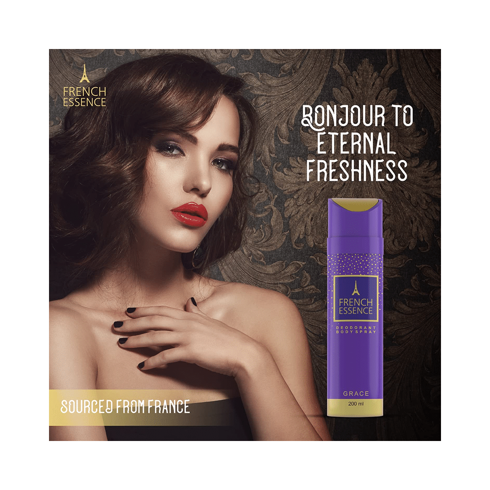 French Essence Grace Deodrant Body Spray for Women (200ml Each) - Image 3