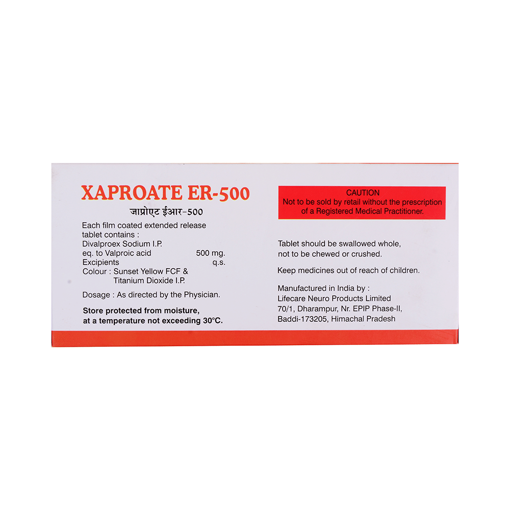 Xaproate ER 500 Tablet - Image 2