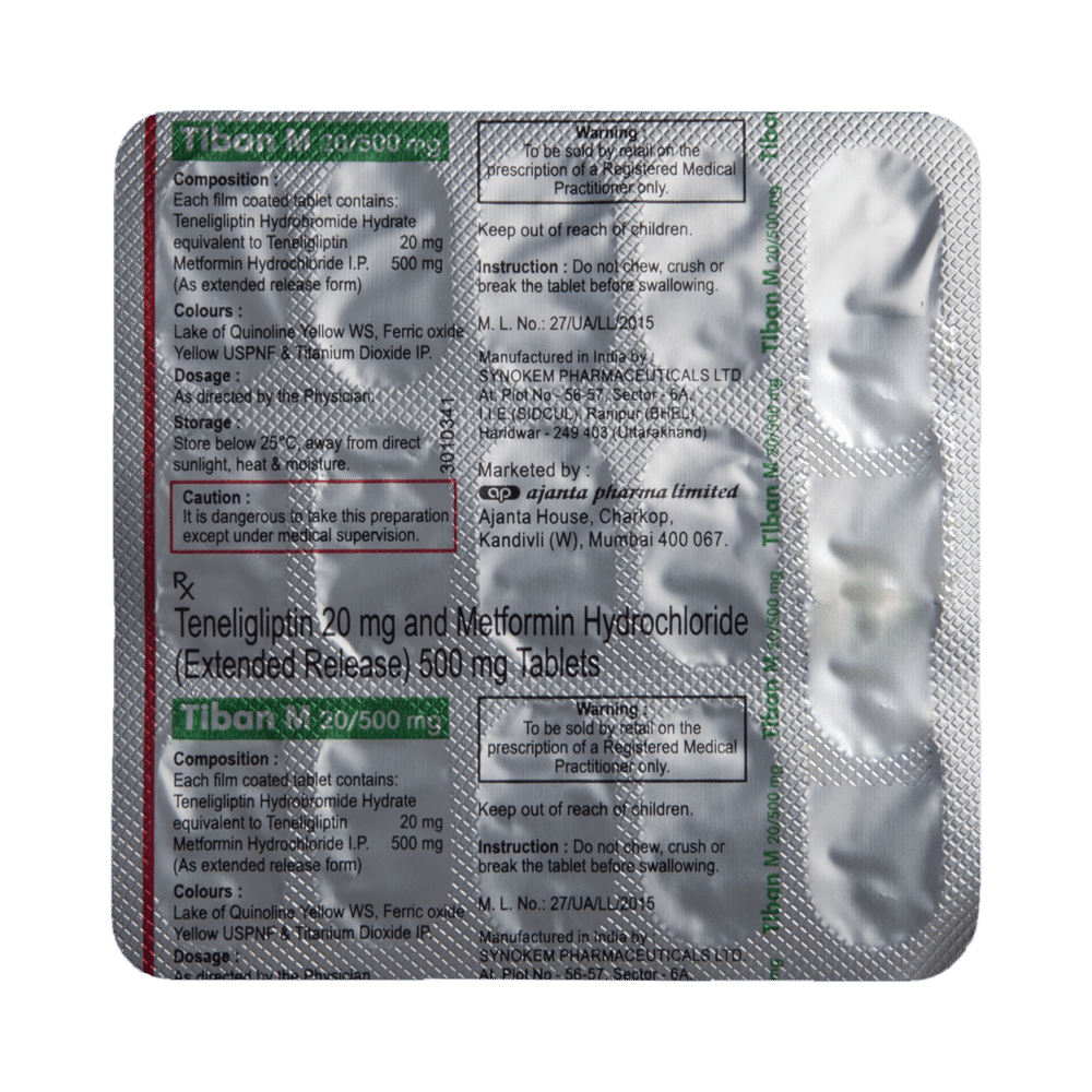 Tiban M 20/500mg Tablet ER - Image 5