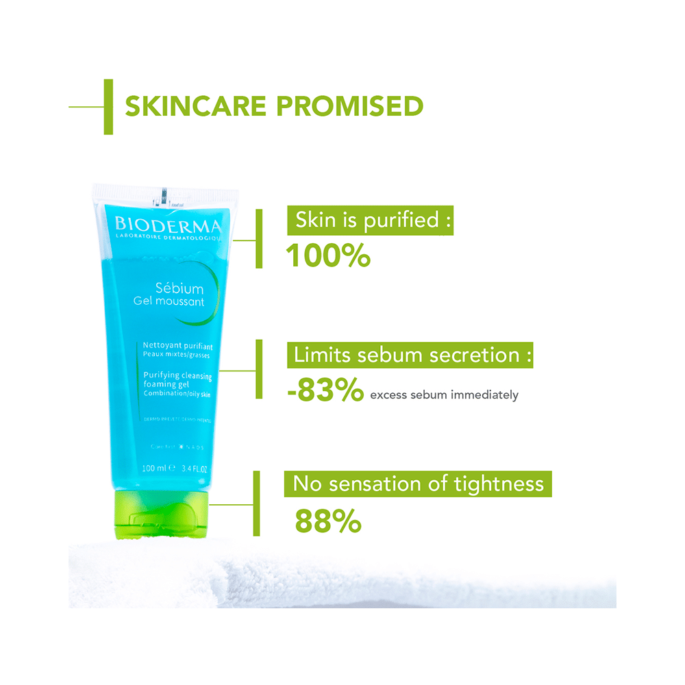 Bioderma Sebium Moussant Purifying Cleansing Foaming Gel - Image 5