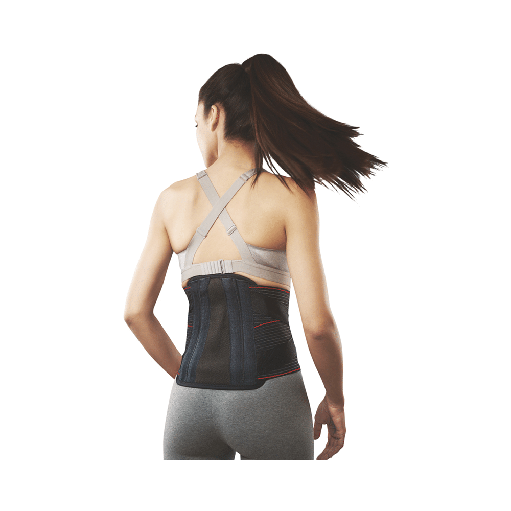Vissco Lumboset Advance Belt, Back Support for Back Pain Relief, Posture Correction Medium Black