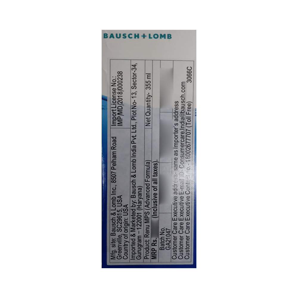 Bausch + Lomb Renu Advanced Formula Multi-Purpose Solution - Image 2