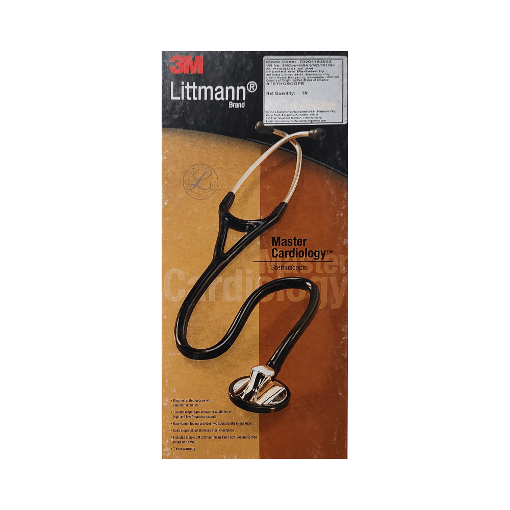 3M Littmann 2164 Master Cardiology Stethoscope, Navy Blue Tube, 27 Inch - Image 1