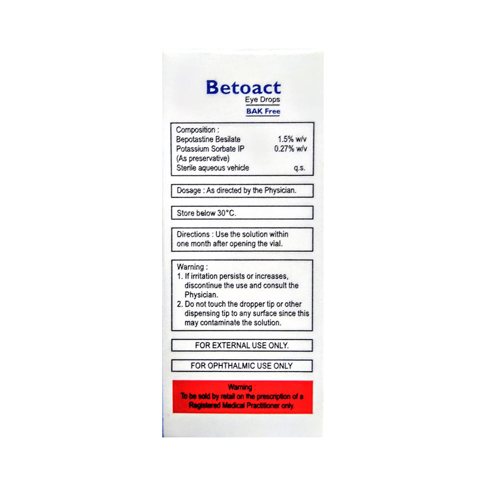 Betoact Eye Drop BAK Free - Image 5