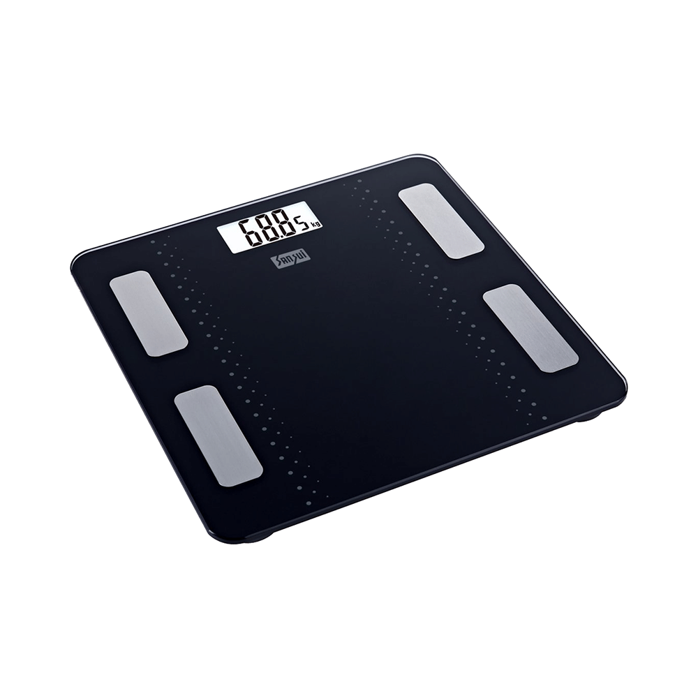 Sansui Smart Bluetooth Body Fat Analyser Weighing Scale Black 180kg - Image 2