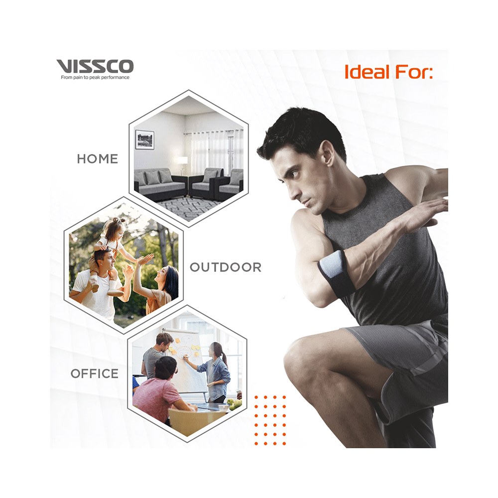 Vissco Tennis Elbow Support with Pressure Pad 0617 Universal - Image 5