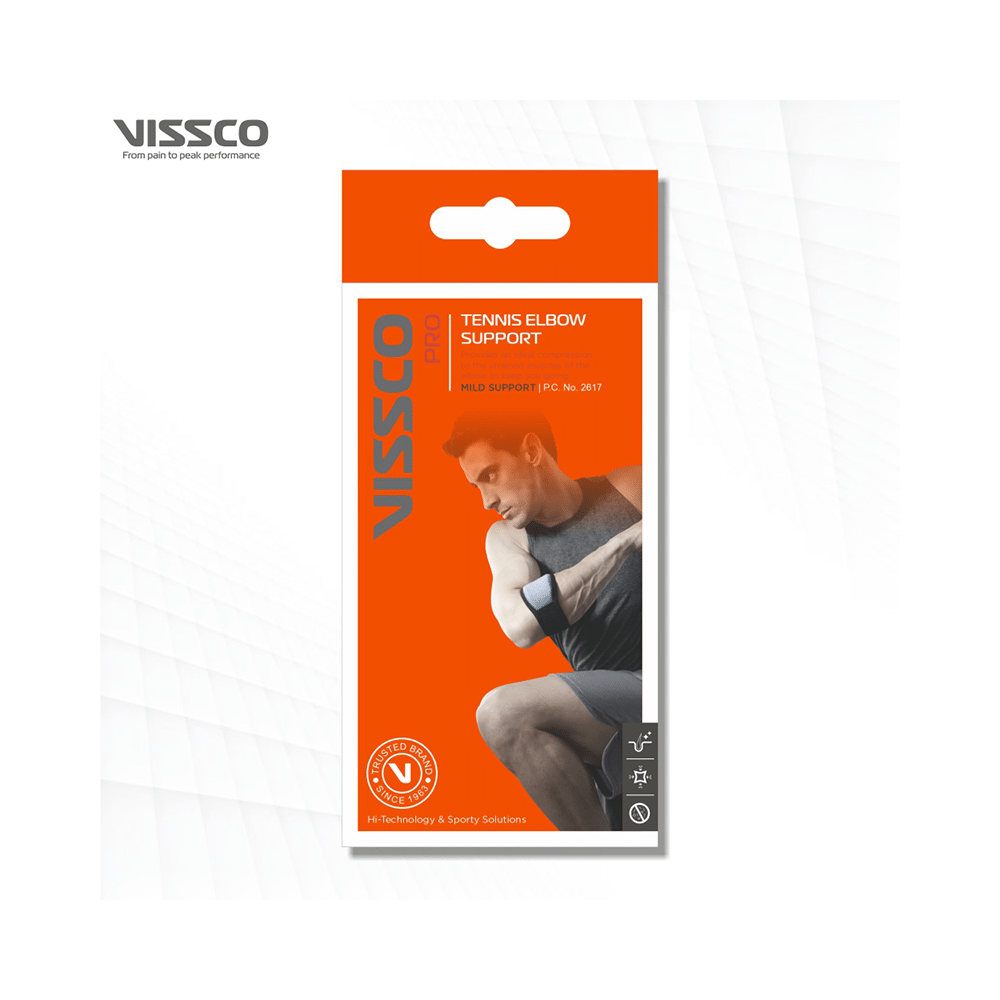 Vissco Tennis Elbow Support with Pressure Pad 0617 Universal - Image 7