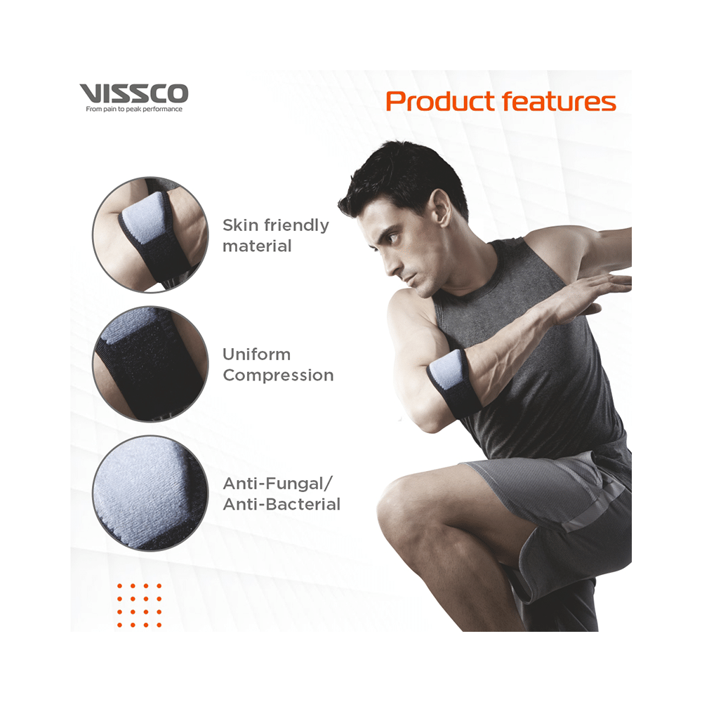 Vissco Tennis Elbow Support with Pressure Pad 0617 Universal - Image 4