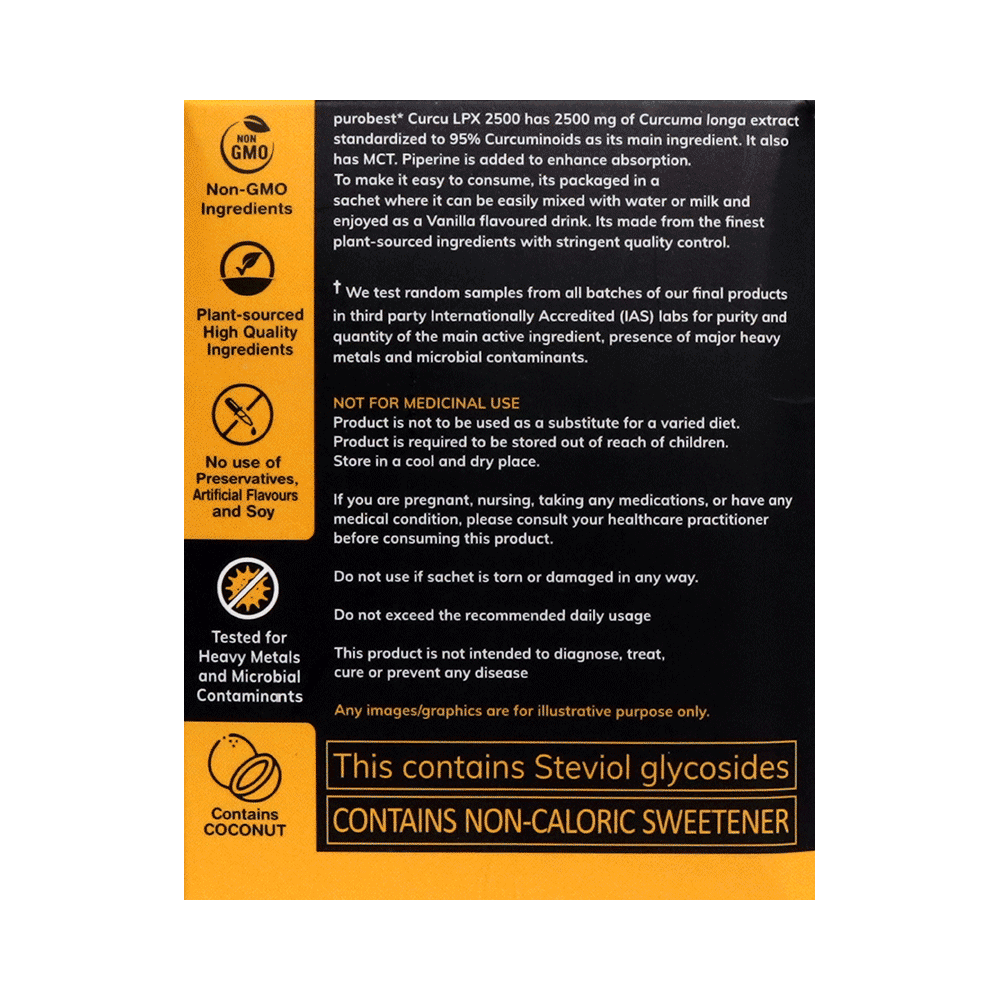 Purobest Curcu LPX 2500 Sachet (8.5gm Each) - Image 2