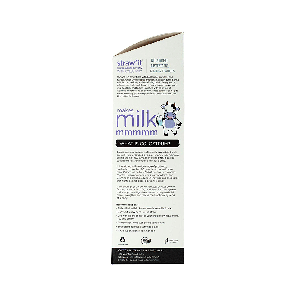 Strawfit Milk Flavouring Straw with Colostrum Assorted Treat - Image 4