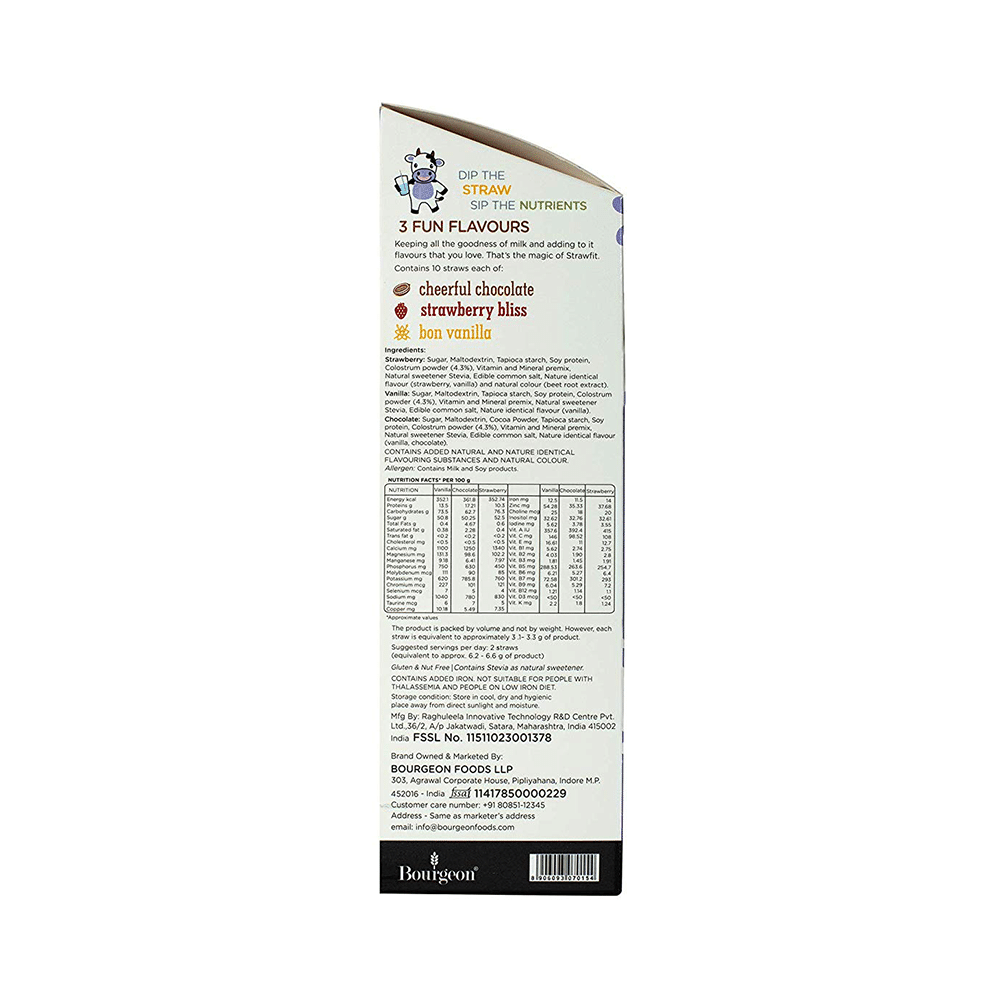Strawfit Milk Flavouring Straw with Colostrum Assorted Treat - Image 3