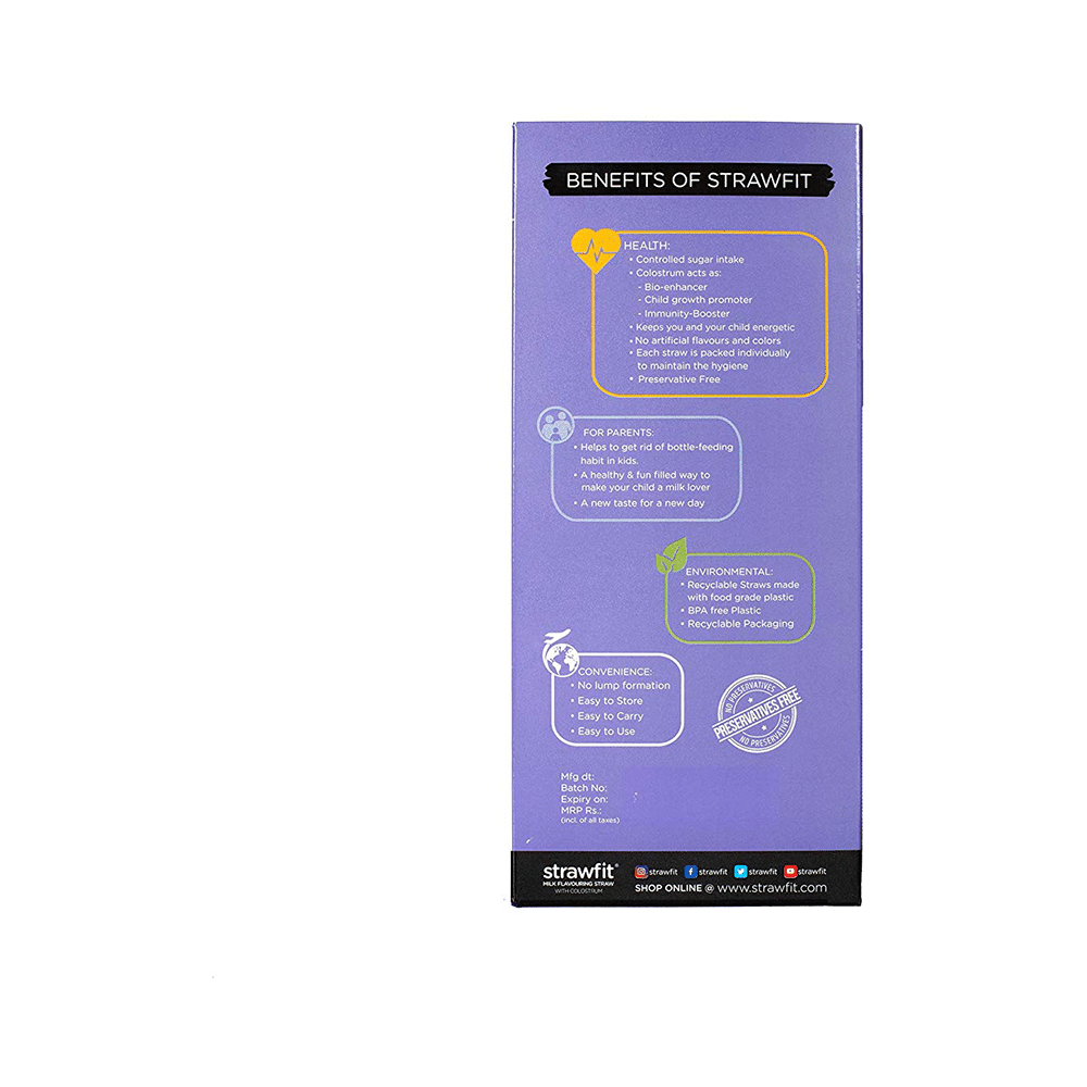 Strawfit Milk Flavouring Straw with Colostrum Assorted Treat - Image 2