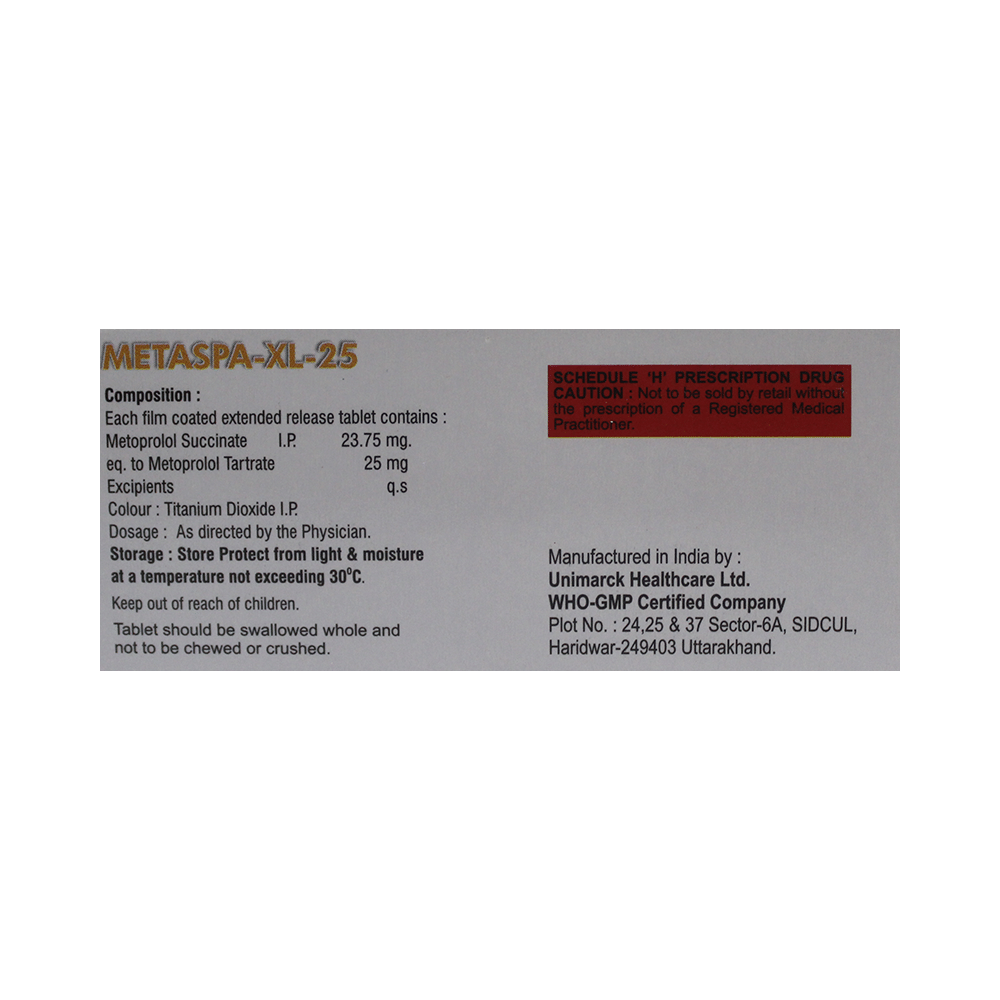 Metaspa-XL 25 Tablet ER - Image 2