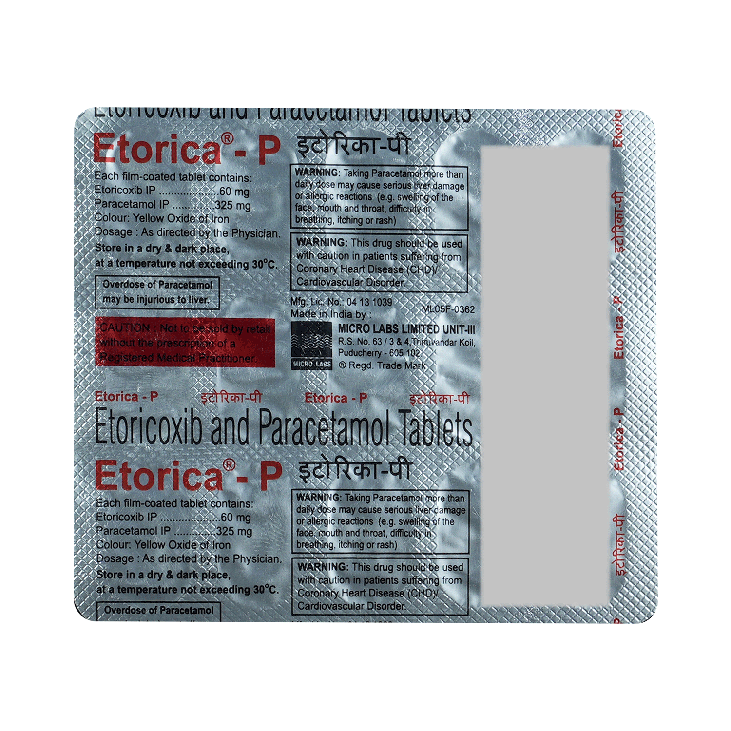 Etorica-P 60mg/325mg Tablet - Image 3