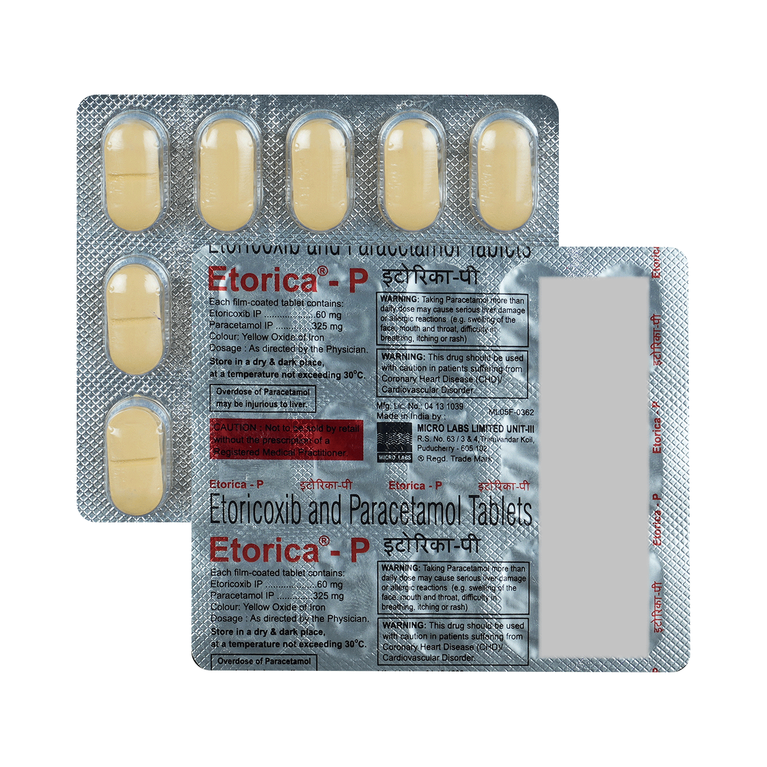 Etorica-P 60mg/325mg Tablet - Image 1