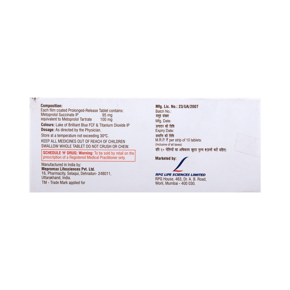 Cardibeta XR 100 Tablet - Image 3