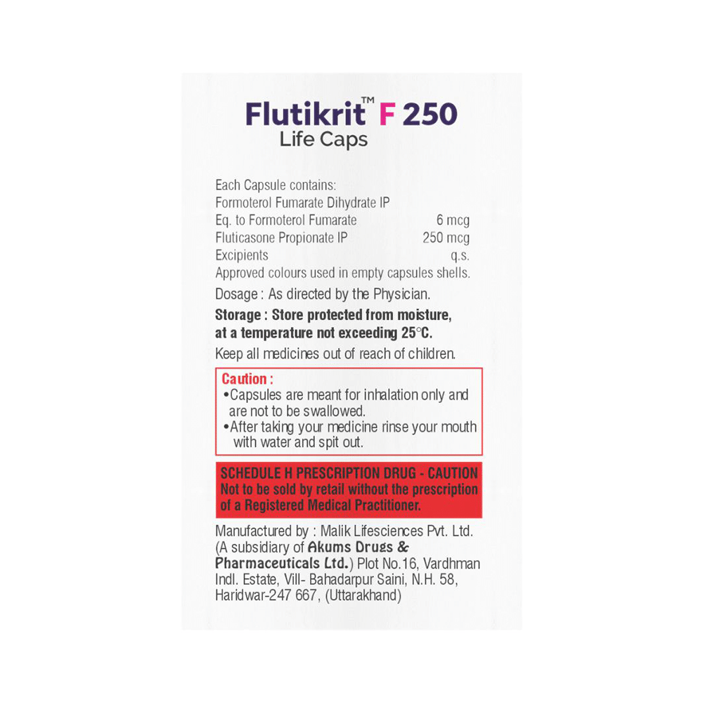 Flutikrit F 250 Capsule - Image 2