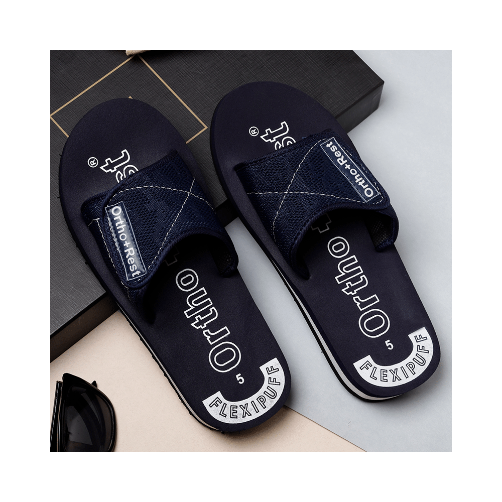 Ortho + Rest Extra Soft Sliders Flip Flop Orthopedic Slippers for Women Blue 7 - Image 8