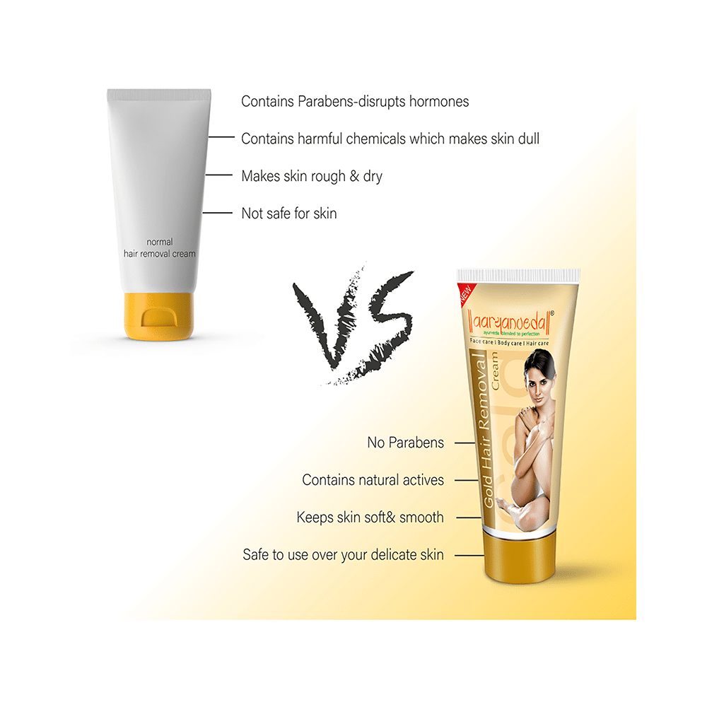 Aryanveda Gold Hair Removal Cream (40gm Each) - Image 5