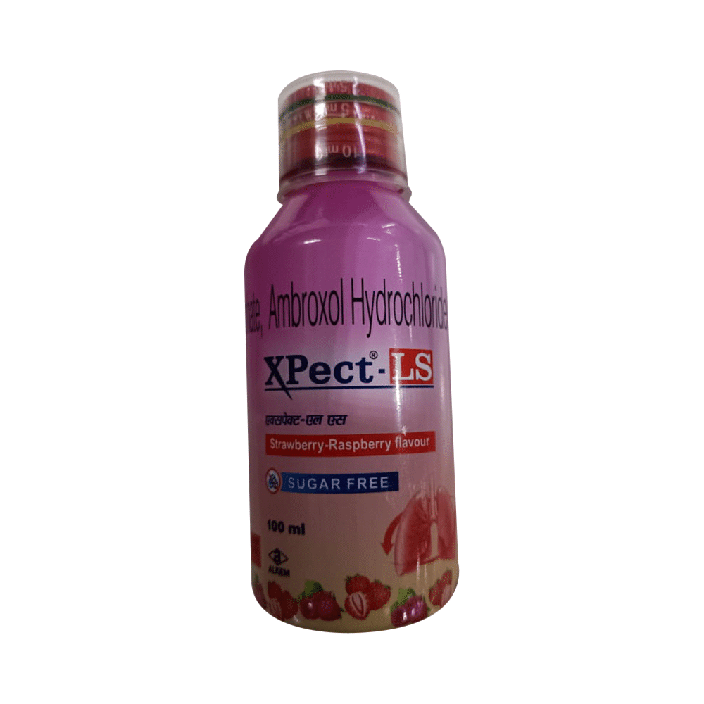 Xpect-LS Expectorant Raspberry Strawberry Sugar Free - Image 1