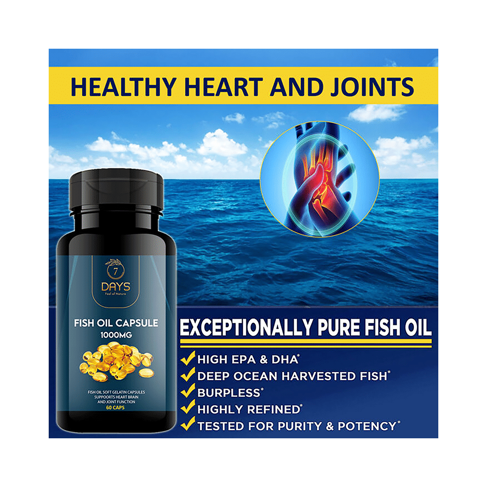 7Days Fish Oil 1000mg Capsule - Image 2