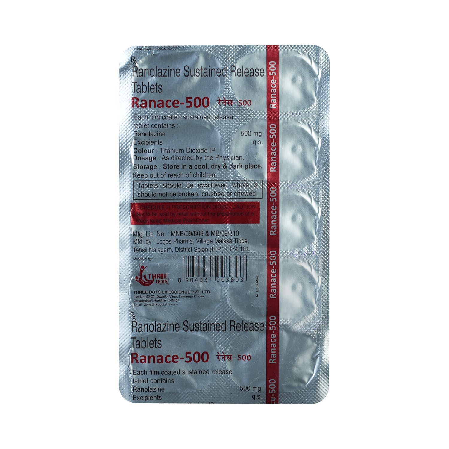 Ranace 500mg Tablet SR - Image 5