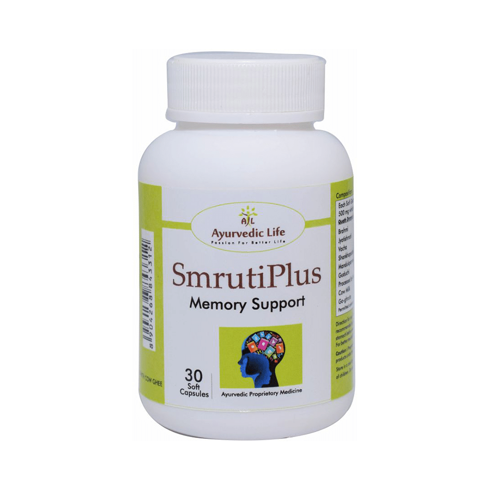 Ayurvedic Life Smrutiplus Memory Support Capsule - Image 1