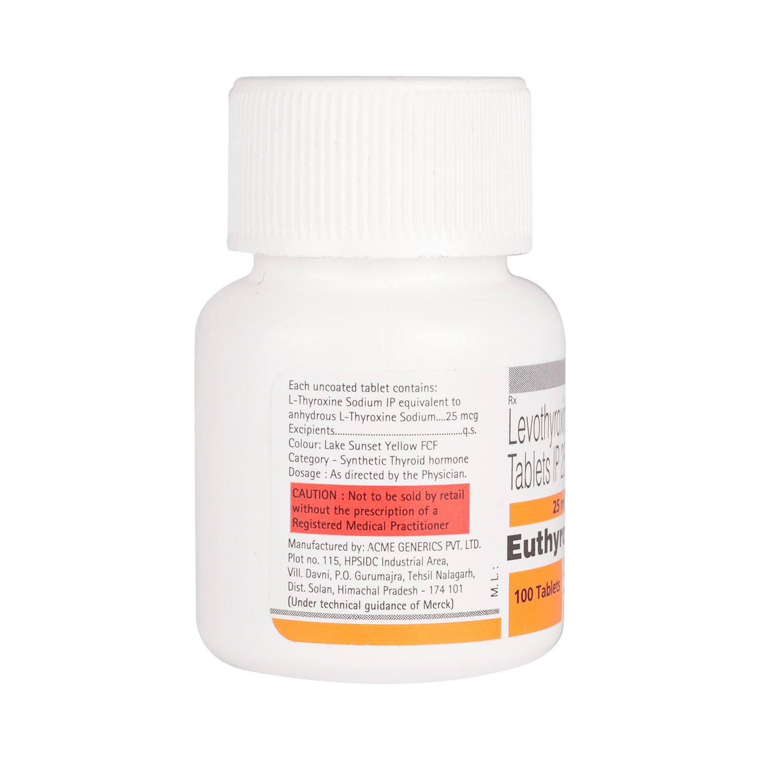 Euthyrox 25 Tablet - Image 2