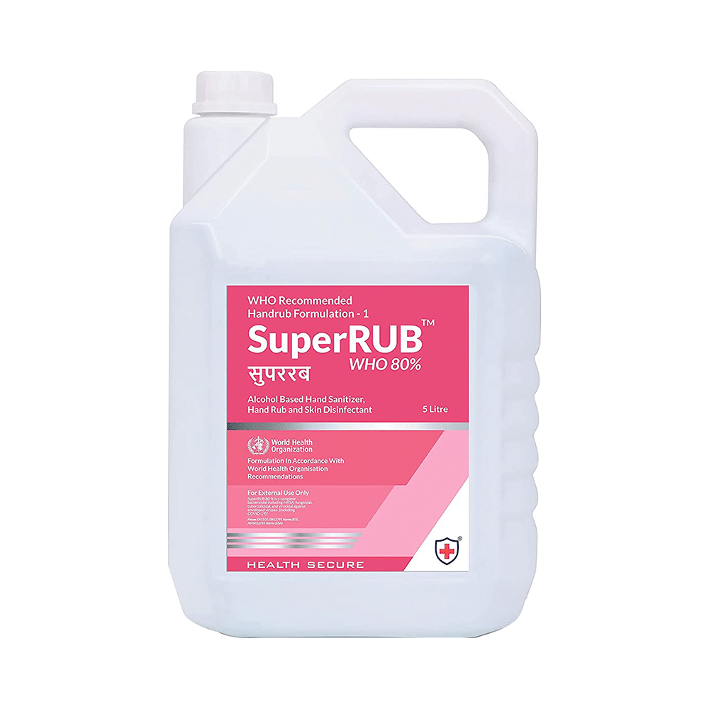 Super Rub WHO 80% Alcohol Based Hand Sanitizer
