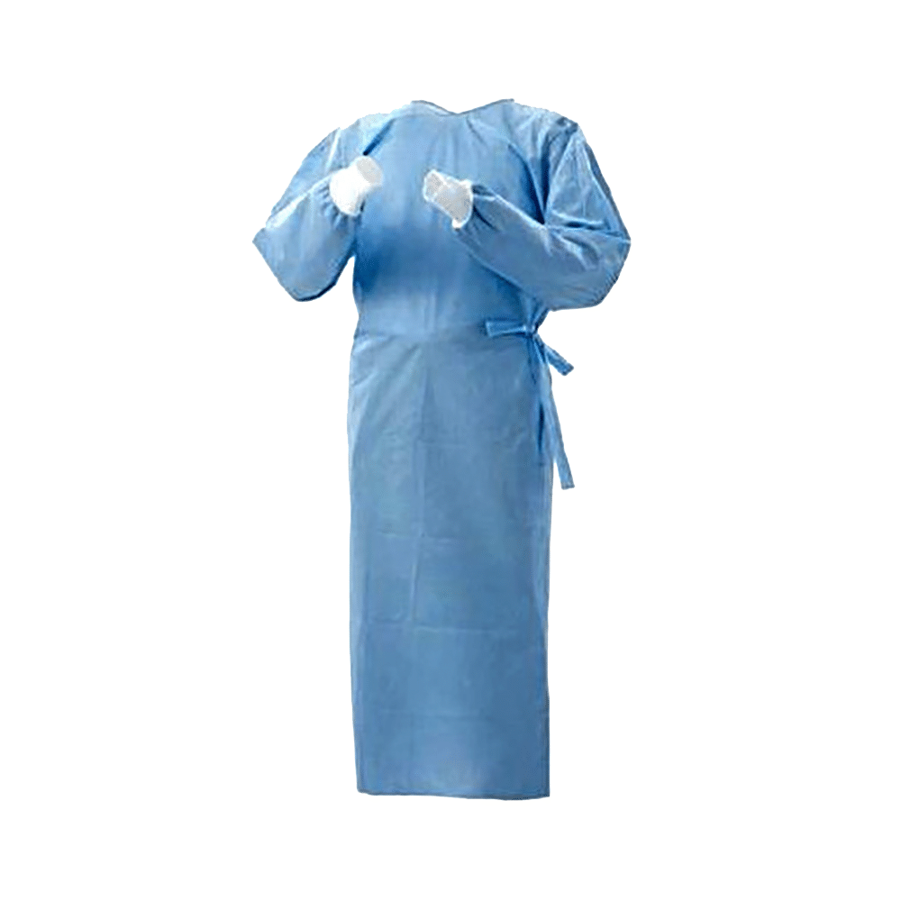 Medi Karma Surgeon Gown Large Medical Blue - Image 2