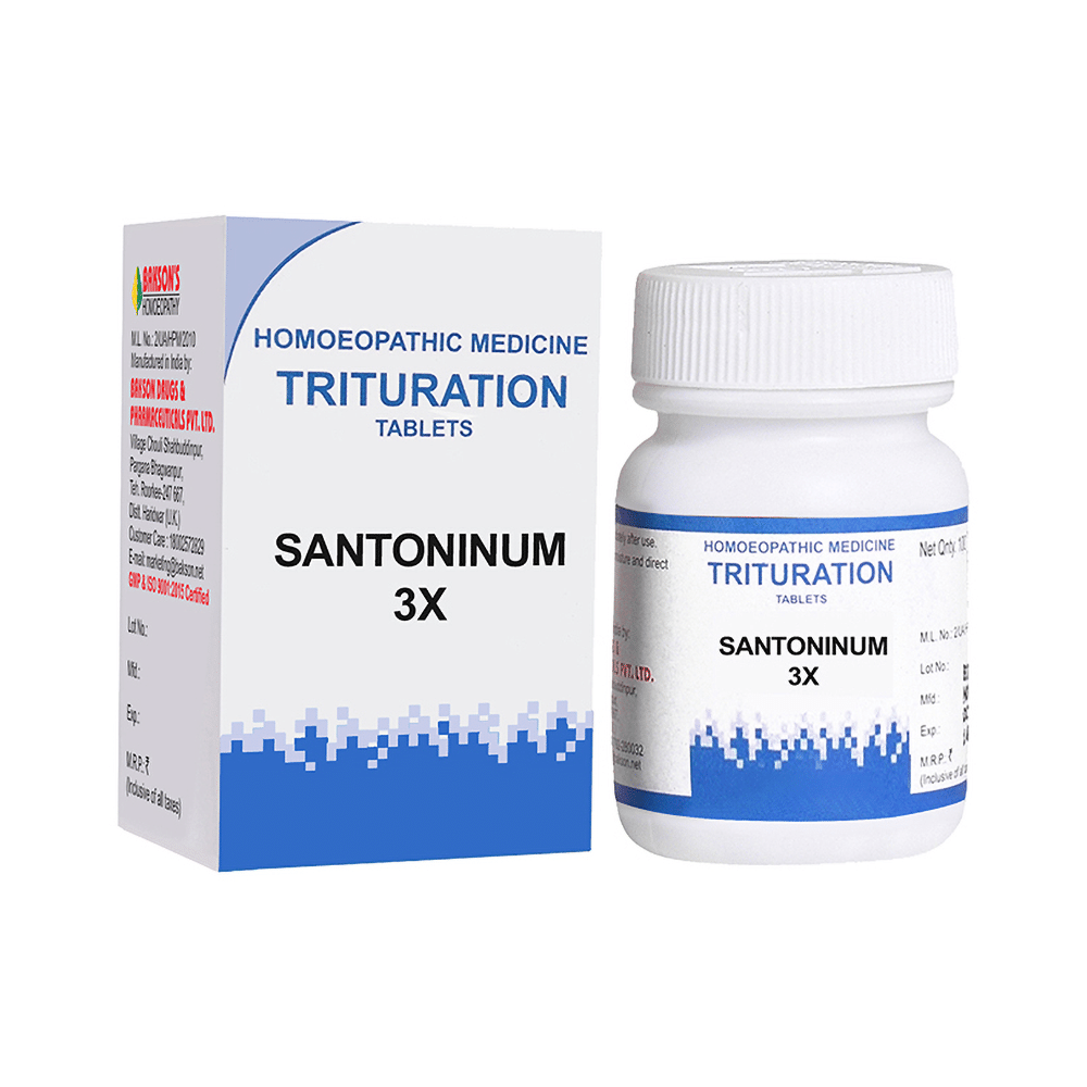 Bakson's Homeopathy Santoninum Trituration Tablet 3X