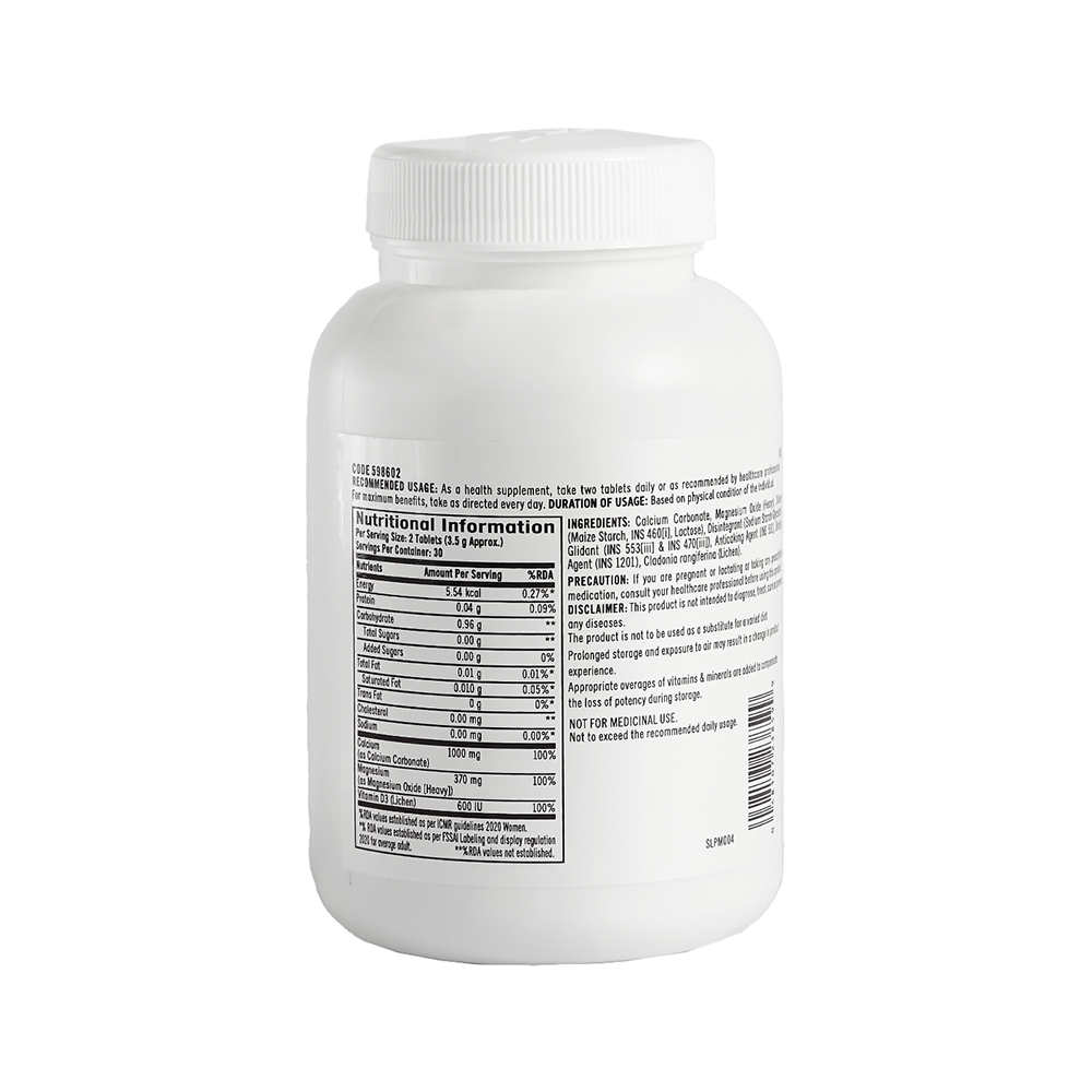 GNC Calcium Plus | With Magnesium & Vitamin D3 for Healthy Bones | Veg Tablet - Image 2