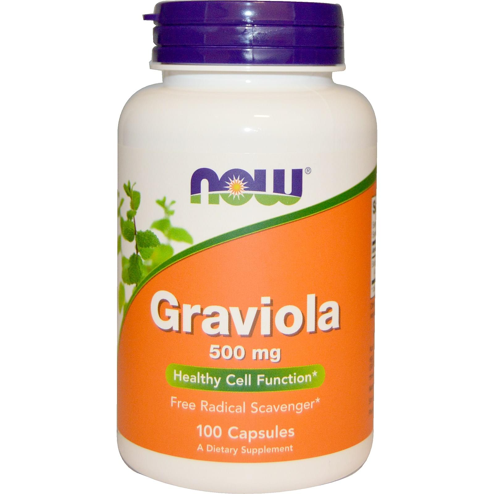 Now Foods Graviola 500mg Capsule - Image 1